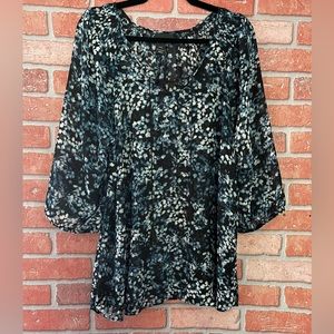 Boho sheer blouse